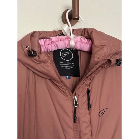 Five Seasons Small Mauve Pink Lightweight Packable Jacket Hooded - Picture 2 of 12